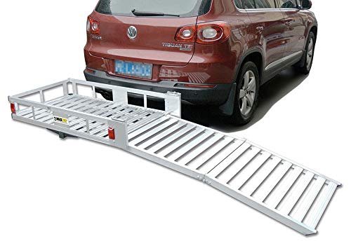 MAXXHAUL Aluminum Cargo Carrier with 60" Folding Ramp, 53.5" x 29", Model 70275