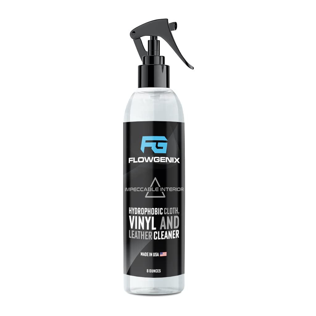 Flowgenix™ Grand Slam 5-Pack - Includes Detailing Spray, Tire Gel, Scratch Repair, Wheel Metal Rust Cleaner, Interior Water-Repellent Vinyl & Leather Cleaner - Includes 2 Microfiber Towels