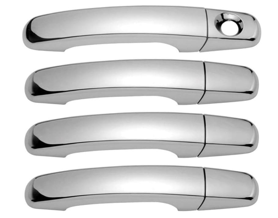 Eloveq Polished Chrome 4 Door Handle Cover Covers For Chevrolet 10-17 Equinox / 06-11 Hhr / 08-12 Malibu / 09-17 Traverse