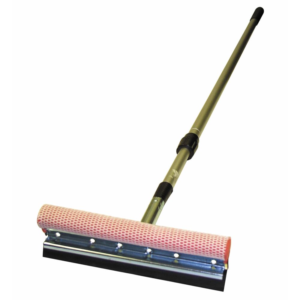 Carrand 9500 Professional 10'' Metal Squeegee With 84'' Extension Pole