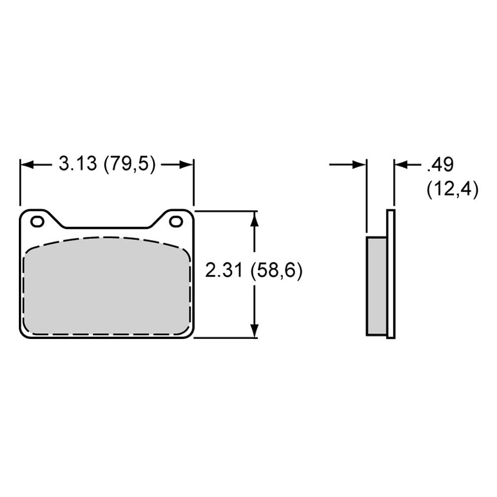 Wilwood 150-8813K Pad Set (Bp-10 ; 7912, Powerlite), 1 Pack