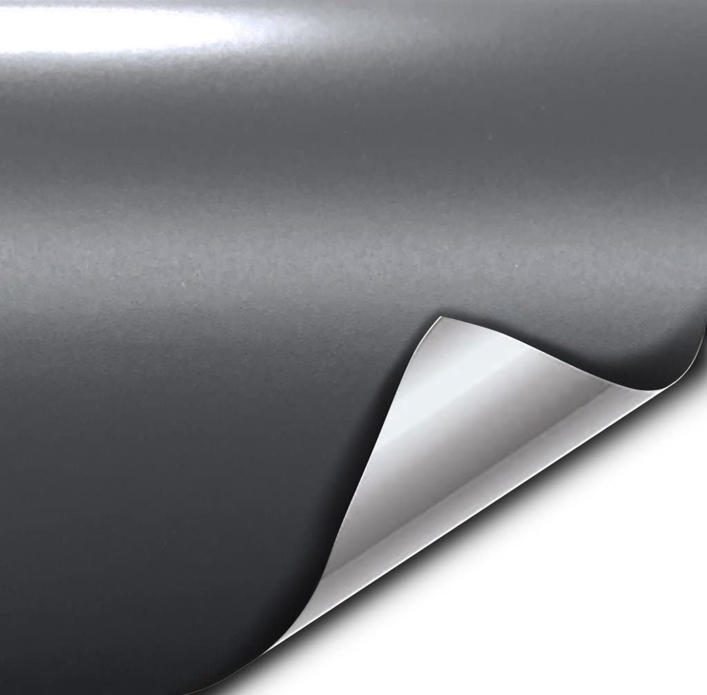 Vvivid+ Matte Slate Grey (Grigio Telesto) Vinyl Wrap Adhesive Film (50Ft X 5Ft)