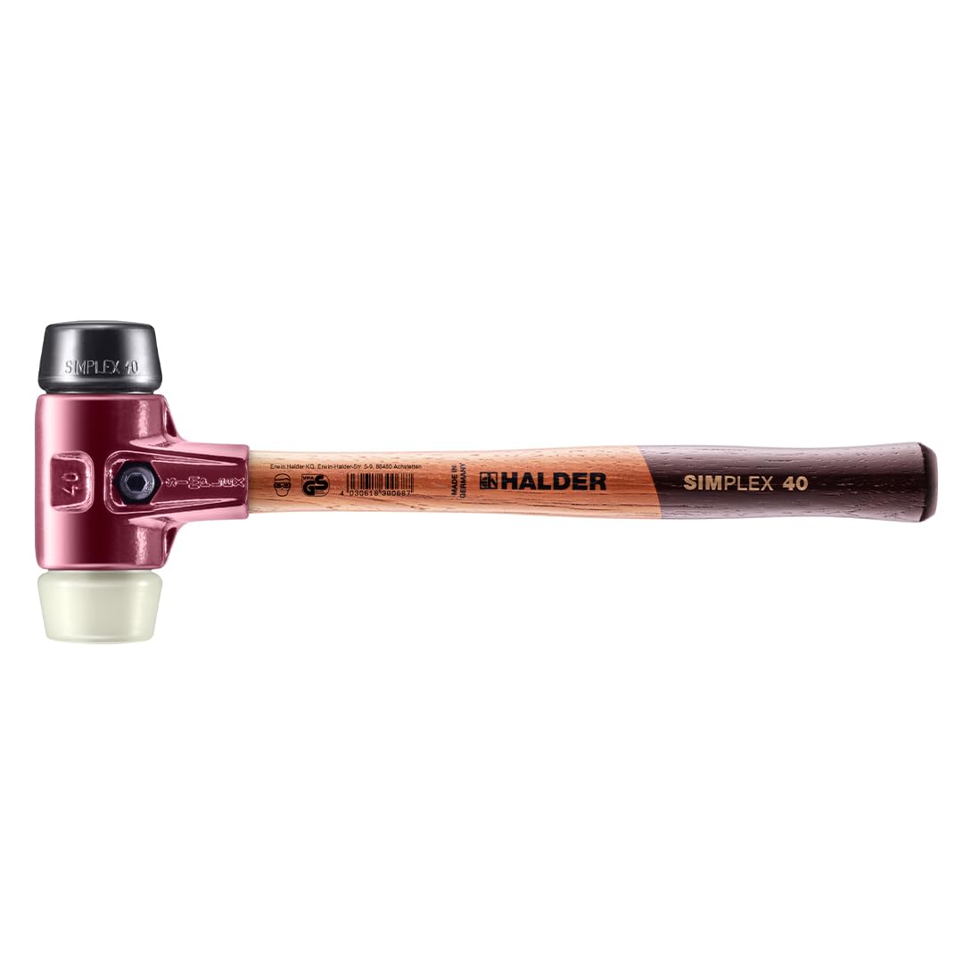 Halder - Ar3028.040 3028.040 Simplex 22 Oz Soft-Face Hammer, Black Rubber/Nylon Faces