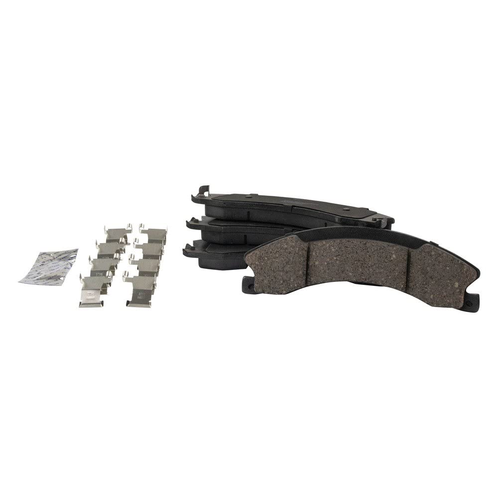 TRQ Rear Brake Pad & Rotor Kit Brake Pads Brake Rotor Ceramic Compatible with 2012-2019 Nissan NV1500 NV2500 NV3500