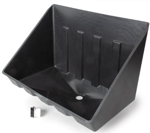 Camco Tankless Water Heater Drain Pan, PVC Fitting, One Size, Black, Model 11470, Metal Construction