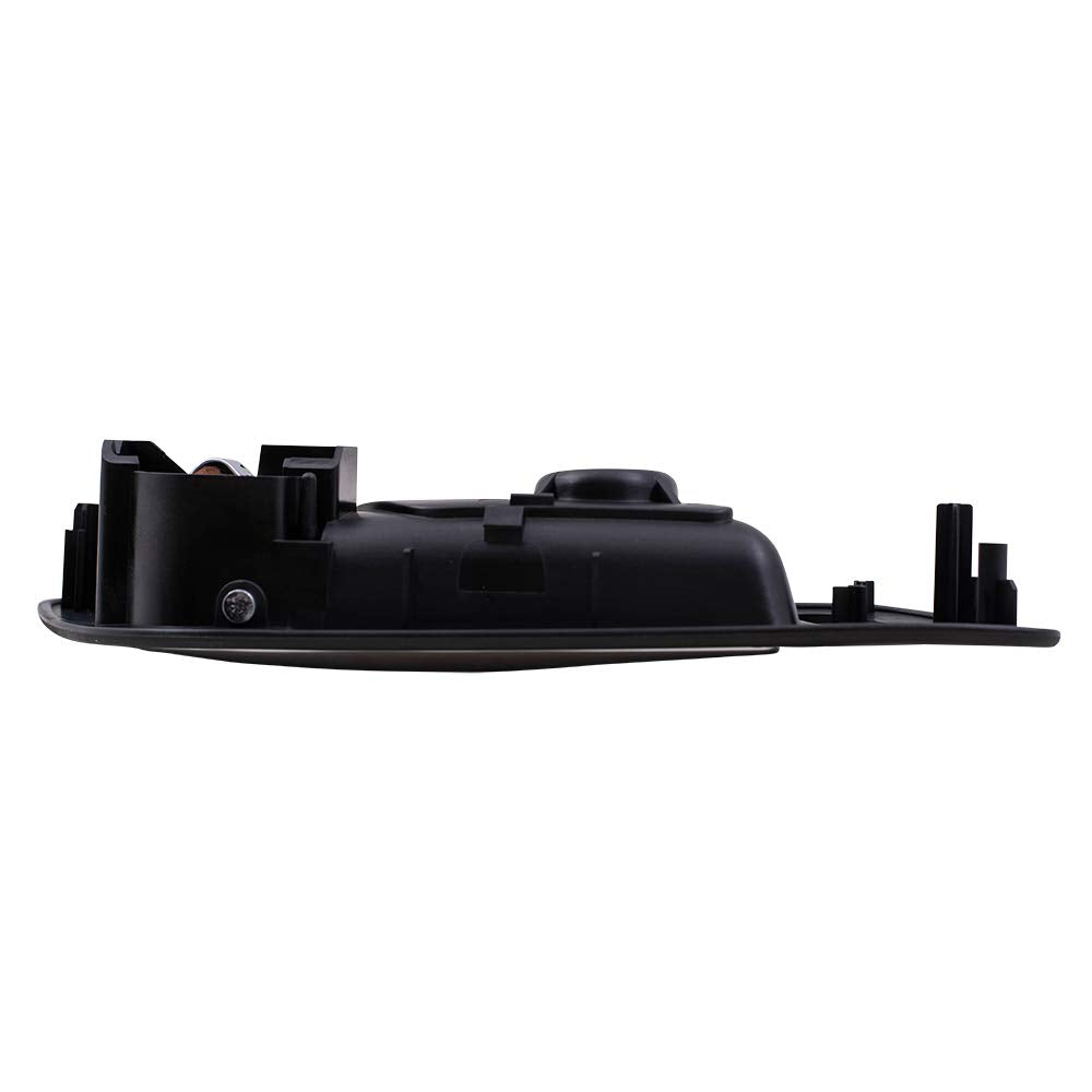 Autoandart Brock Replacement Driver And Passenger Front Inside Door Handles Chrome Lever Black Housing Compatible With Silverado