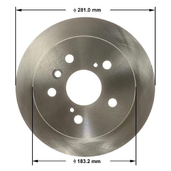 Bendix Premium Prt6156 Rear Brake Rotor For Lexus Es300H 2018-2013, Es350 2018-2013, Toyota Avalon 2018-2013, Camry 2017-2012