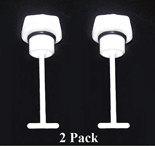 Jsp Manufacturing White Drain Plug Replacement For Kawasaki Oem# 92066-3783-8U 1100 900 750 Stx Zxi Ultra 150 Di (2 Pack) (2)