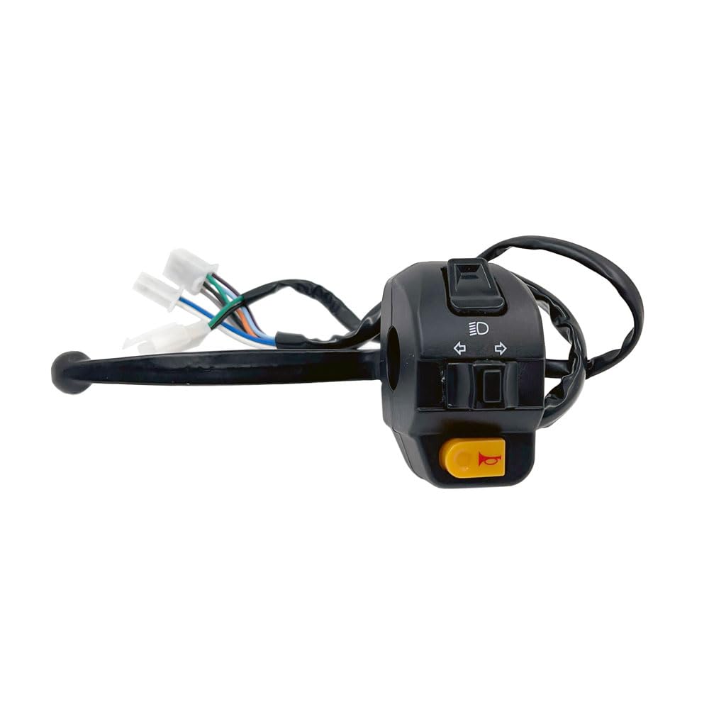 Mmg Complete Assembly Left Side Control Switch (High Low Beam, Turn Signals, Horn) With Brake Switch And Lever For Tao Tao Atm 5