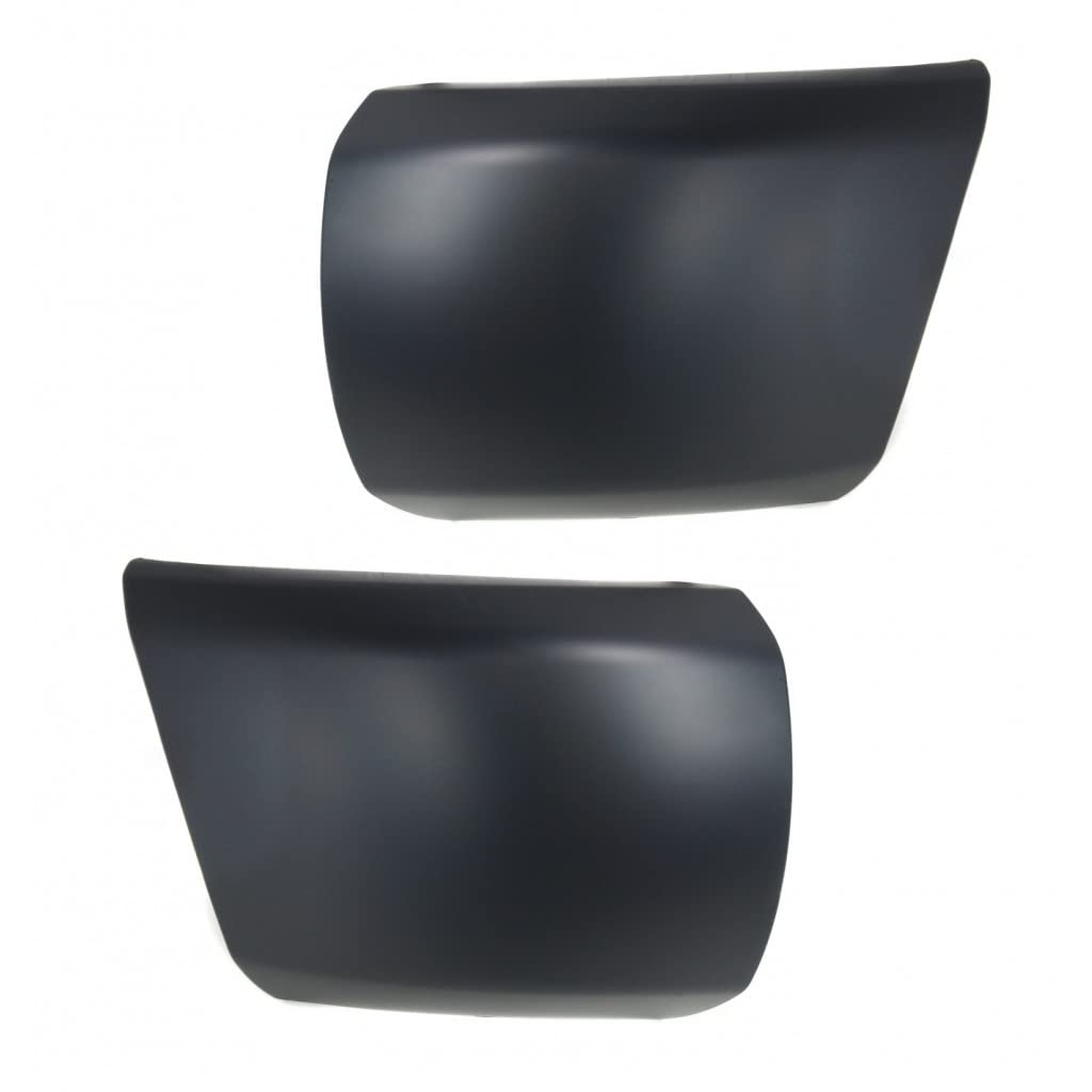 For Chevy Silverado 1500 2007 08 09 10 2011 Bumper End Driver and Passenger Side | Pair | Front | Hybrid | Paint to Match | Repl