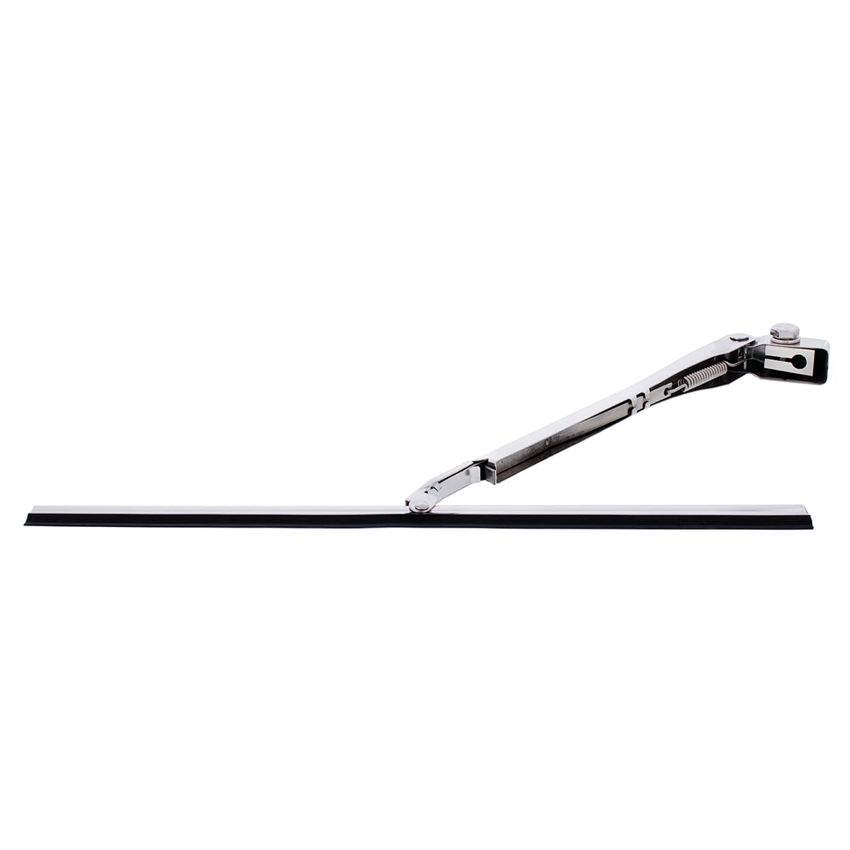 United Pacific A7022 Polished Stainless Steel Wiper Blade/Arm Set W/9-Inch Blade & 7  Inch Arm, Plug-In Style, Trimmable Blade -