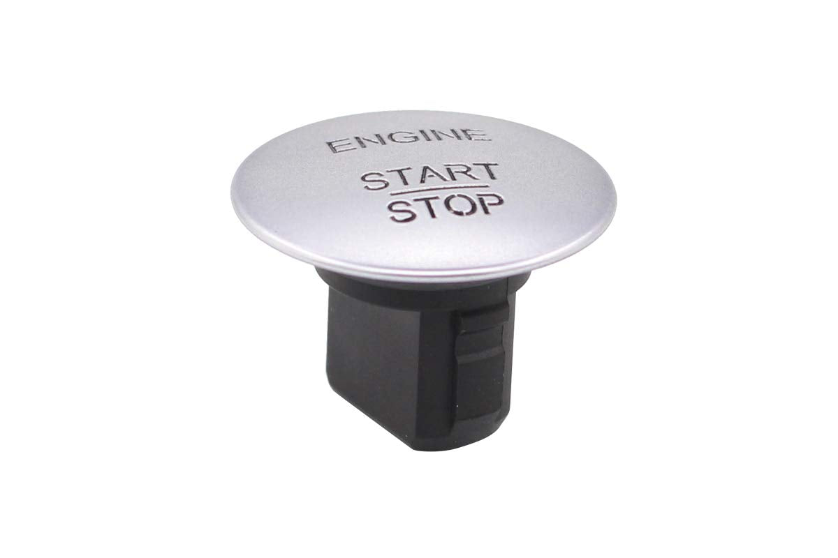NewYall Silver Keyless Engine Start Stop Push Switch Button for Mercedes C300 CL550 600 CLA 250 CLS 550 E350 E400 E550 GL ML 350