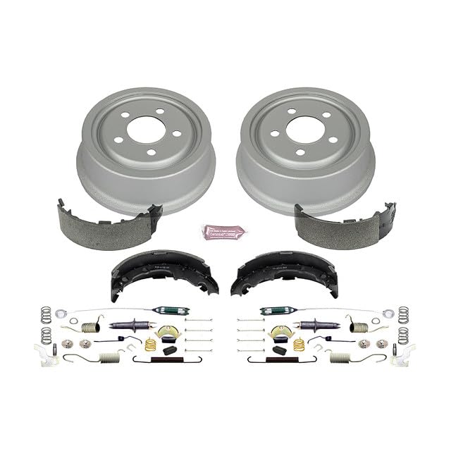 Power Stop Koe15300Dk Autospecialty Rear Replacement Brake Kit-Oe Brake Drums & Brake Shoes For 1992-2001 Jeep Cherokee | 1991-1