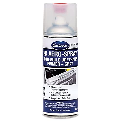 Eastwood 2K Urethane Gray Primer | Aerospray Catalyzed Technology | High Build Durable Aerosol | Works On Painted Or Epoxy Prime