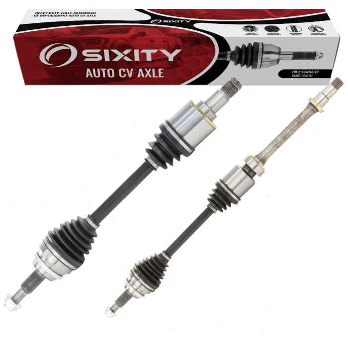 Sixity Auto 2 pc Front CV Axle Kit compatible with Lexus ES350 2007-2018 - Pair Left Right Driver Passenger Complete Axle Shaft 