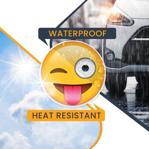 Magnet Me Up Emoticon Magnet Decal, 5" Round, Vinyl, Wink Tongue, Cute Decorative Magnet for Cars, Trucks, SUVs, & More