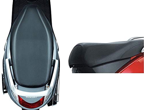 Guance Thread Fitting Artificial Lather (Black) Waterproof Seat Cover for Vespa ZX 125(Pack of 1 Pcs)