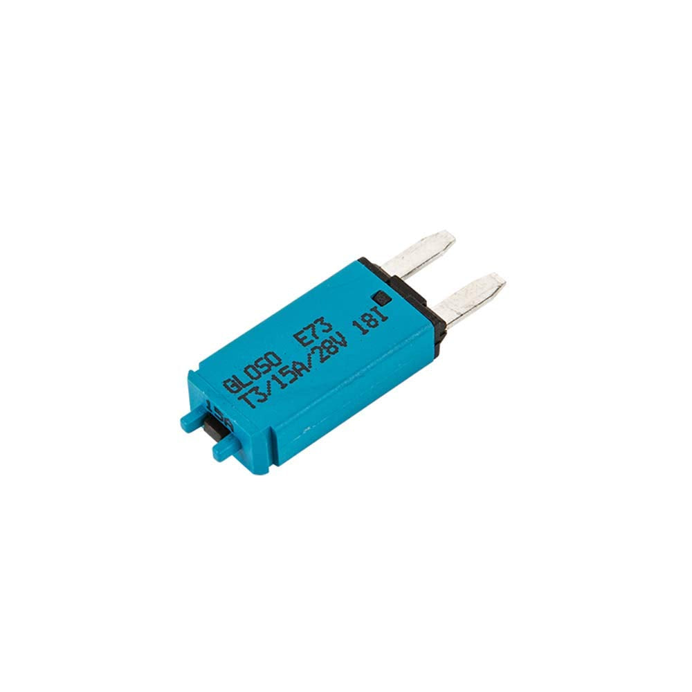 GLOSO Circuit Breakers E73 Mini ATM 15 Amp Manual Reset (T3) - 1 Pack (15A)