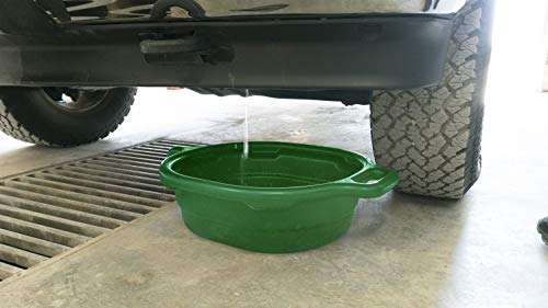 Lisle 17982 4.5 Gallon Oval Drain Pan, Green