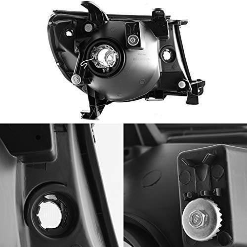 Akkon - For 2005-2011 Toyota Tacoma Pickup Truck Oe Replacement Chrome Headlights Driver/Passenger Head Lamps