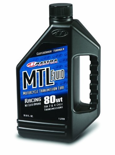 Maxima 41901 MTL-R 80WT Motorcycle Transmission/Clutch Fluid - 1 Liter Bottle by Maxima
