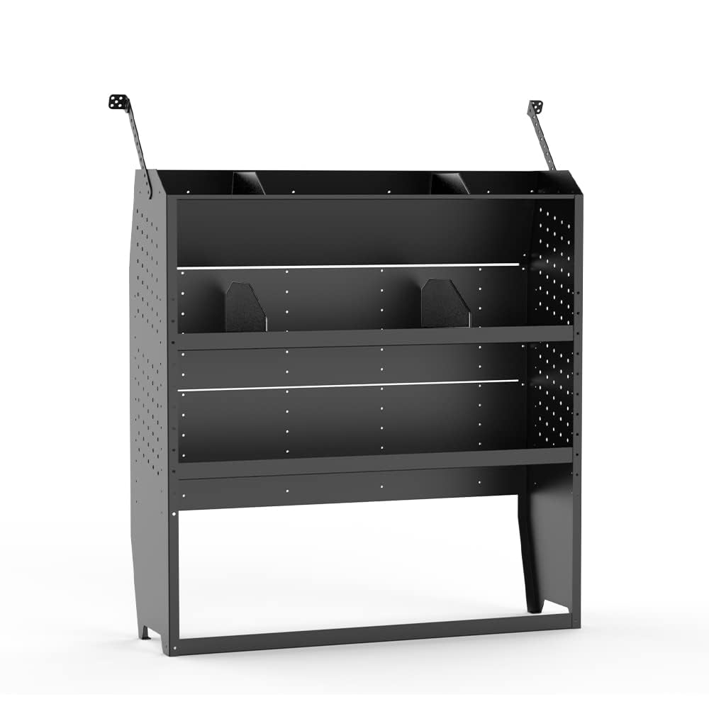 MELIPRON Cargo Van Shelving Storage System Fit Ford Transit, Promaster, Chevy Express/GMC Savana, NV, Sprinter and Metris Steel 