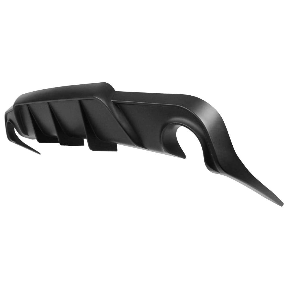 IKON MOTORSPORTS Rear Bumper Lip for 2006-2013 Lexus IS250/IS350, Black Polypropylene Underspoiler Splitter Valance Add-On