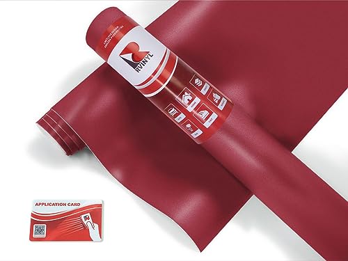 ORACAL 970RA Series Dual Cast Wrap Film in Matte Metallic Dark Red 368M - 1ft x 5ft - Thick Car Vinyl Roll with Air Release Adhe