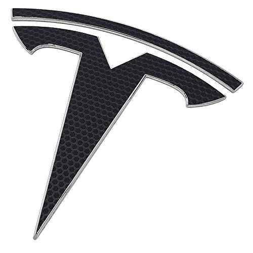 Logo Decal Wrap For Tesla Model Y, 11-Pc Set (Matrix Black)