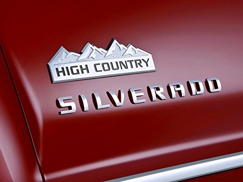 Yoaoo 3X Genuine Black High Country Emblem Badges Door Tailgate 3D Nameplate For Silverado 1500 2500Hd Sierra 3500Hd Oem