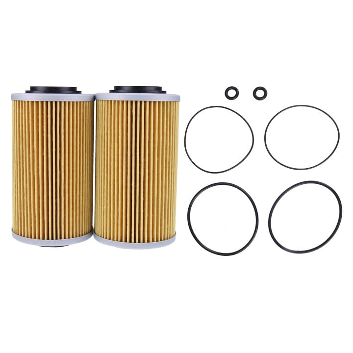 Chamixx 2X Oil Filter and O-Ring Kits 420956740 420956741 711956740 Compatible with Sea Doo GTI SE GTS GTR GTX SC RXP RXPX RXT R