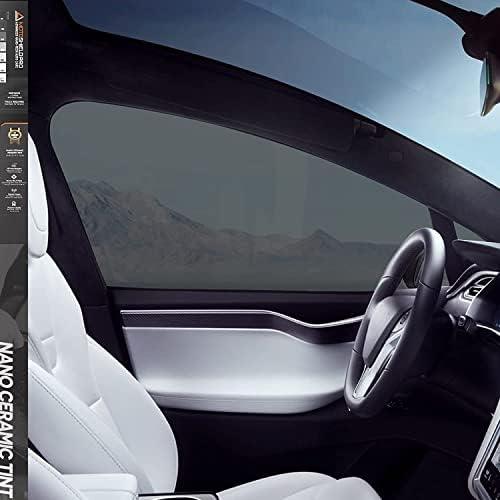 Diy-Motoshield Pro Premium Nano Ceramic Tint (25% Vlt) 20” In X 15’ Ft Roll | Professional Window Film For Auto, Reduce Infrared Heat & Block Uv By 99%