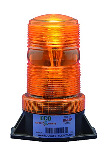 B6L4PAC AMBER 85-265V AC LED EMERGENCY WARNING SAFETY LIGHT BEACON STROBE EFFECT 110V 120V 220V 240V