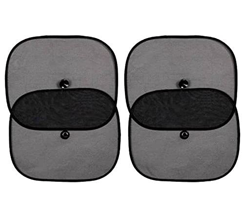 AUTOVEA Car Side Window StickOnSunshades with Vacuum Cups (Set of 4) Black for Honda CRV (TypeI) 20032005