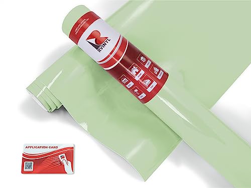Avery Dennison Sw900 728-O Gloss Light Pistachio Supreme Wrapping Film Vinyl Vehicle Car Wrap Sheet Roll - (12'' X 60'' W/Applic