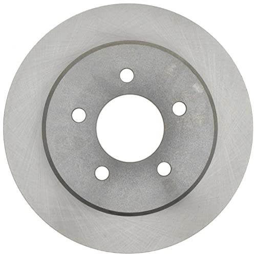 Raybestos Replacement Rear Disc Brake Rotor For Select Chrysler, Dodge, Plymouth Vehicles, Part #76650R, Silver