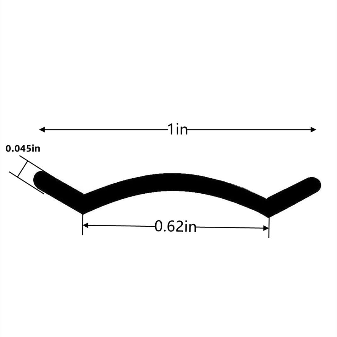 1'' Rv Vinyl Trim Molding Insert White For Rv Screw Cover Camper Trailer Travel Gutter Corner Channel Outside Seam Roof Edge Tra