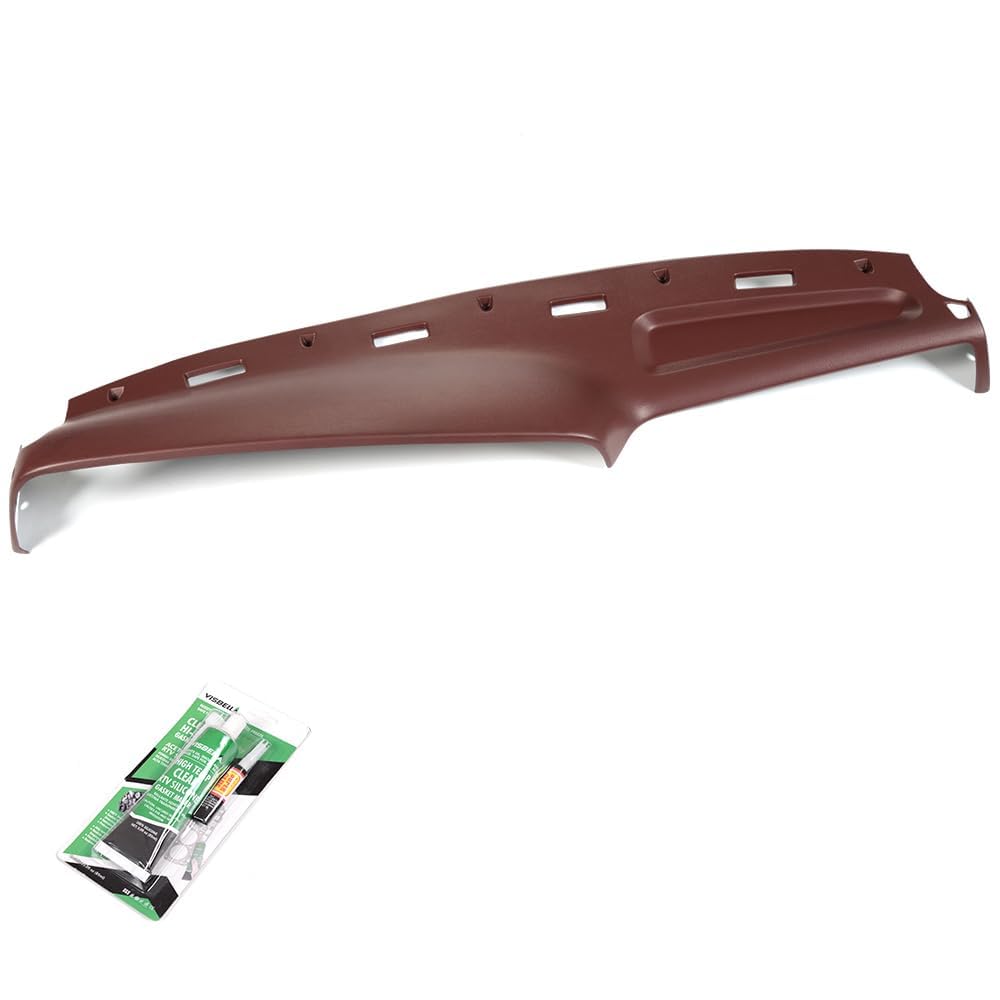 G-PLUS Molded ABS Dash Cover Compatible with Dodge Ram 1500/2500/3500 1994 1995 1996 1997 Red