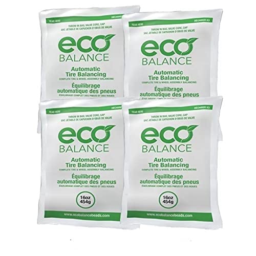 ECO Balance 16-EB4 Centrifugal Force Tire/Wheel Balancing Beads - Off-Road Vehicles, Light Duty Truck Tires, (4) 16oz Balance Be
