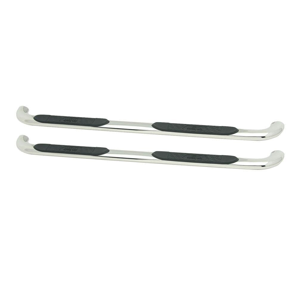 Westin 21-1950 Platinum 4 Oval Nerf Bars Fits 1999-2013 Silverado Sierra 1500 2001-2014 Silverado Sierra 2500 3500Hd Crew Cab (Exc 2011-2014 Hd Diesel) Polished Pair