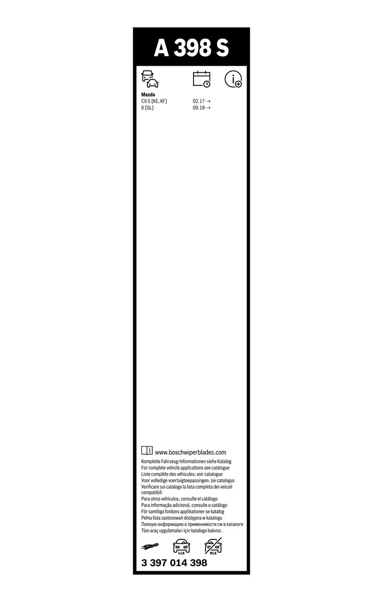 Bosch 3397014398 Aerotwin Oe Replacement Wiper Blades Driver & Passenger Side - Set Of 2 (24'' & 18'')