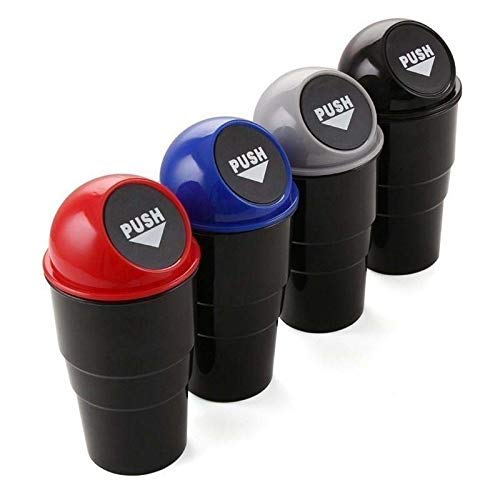 Vendere Multipurpose Car Trash Bin (4 PCs, Multicolor)  Car Ashtray, Storage Bucket, Trash Bag