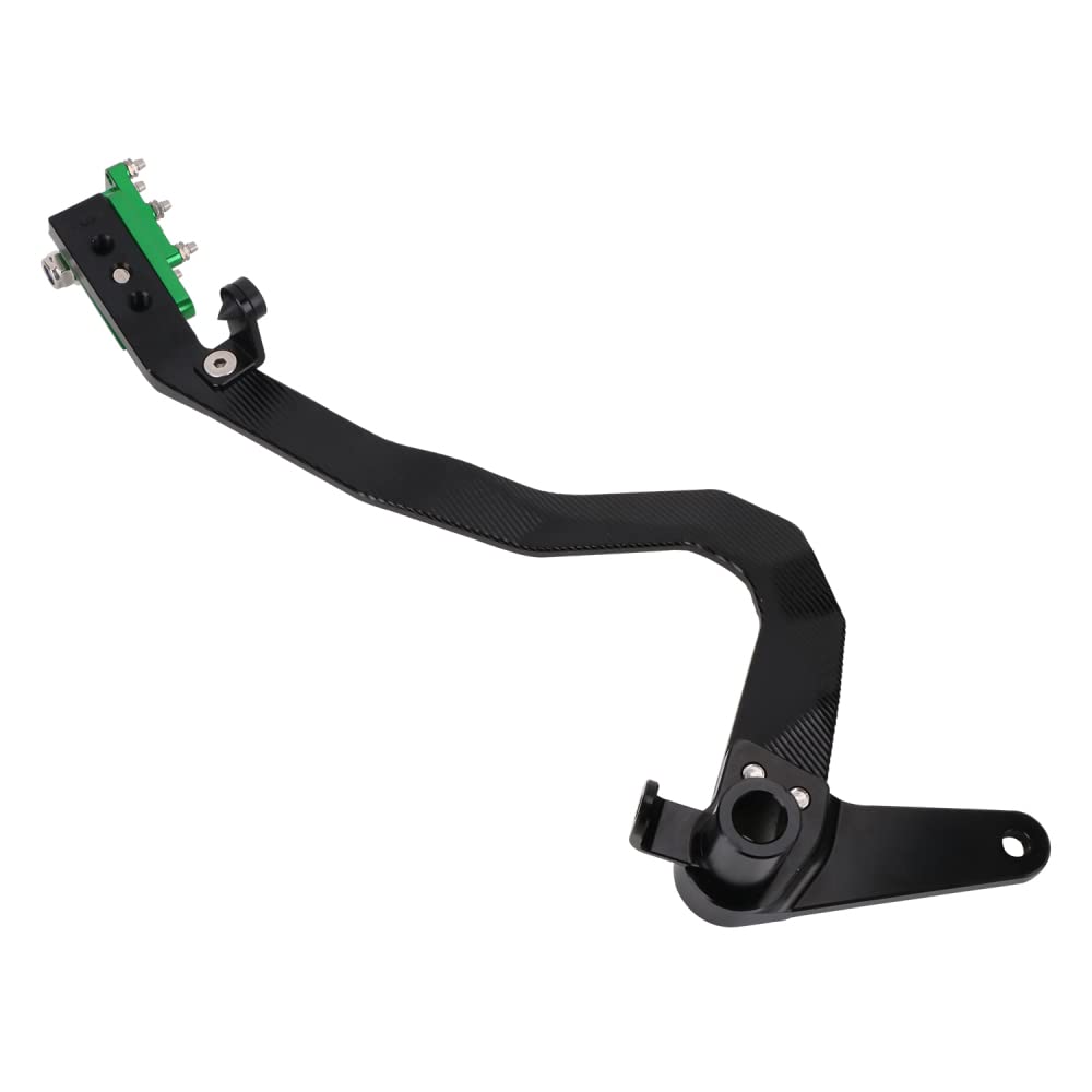 JFG RACING Brake Pedal Foot Lever - CNC Aluminum Alloy, Folding Design for KLX110/KLX110L 2010-2023, Green