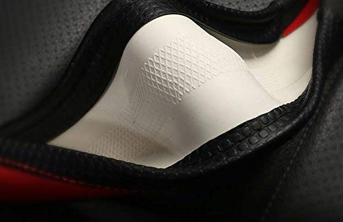 Builllin D Cut Steering Wheel Cover - D Shaped Flat Bottom Microfiber Leather Anti-Skid Breathable Fit 14.5''-15'' (Black)