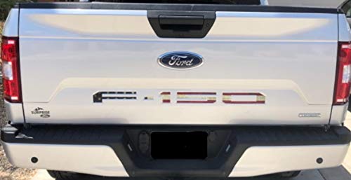 Decal Mods F150 Tailgate Letters Decals Kit - Vinyl, Thin, American Flag - Worn