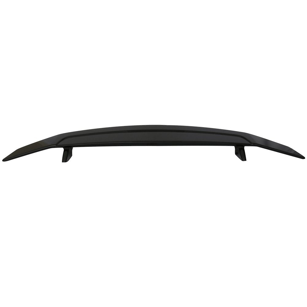 Trunk Spoiler Compatible with Universal Cars, IKON Style Glossy Black ABS Spoiler Wing BodyKit with 3rd Brake Light by IKON MOTO