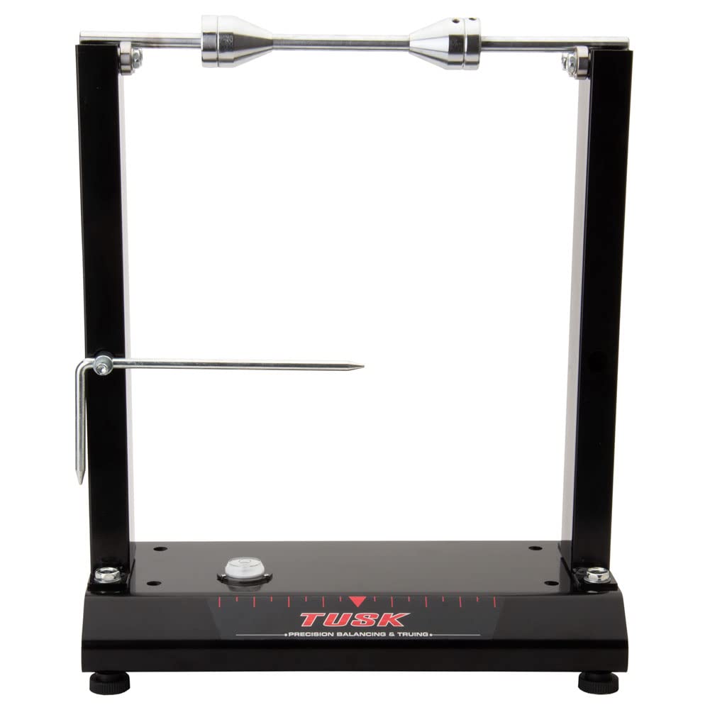 TUSK Motorcycle Wheel Balancing and Truing Stand - Model 5, Durable Design for Precision Maintenance