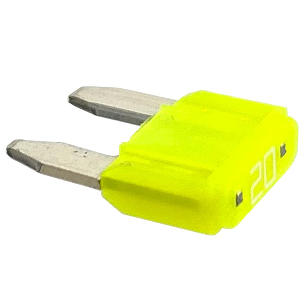 ChengHongXING 20A Mini Blade Fuse Kit - 20pcs Fast Blow ATC/ATO 32V for Automotive, Includes Fuse Puller, Model LT297020