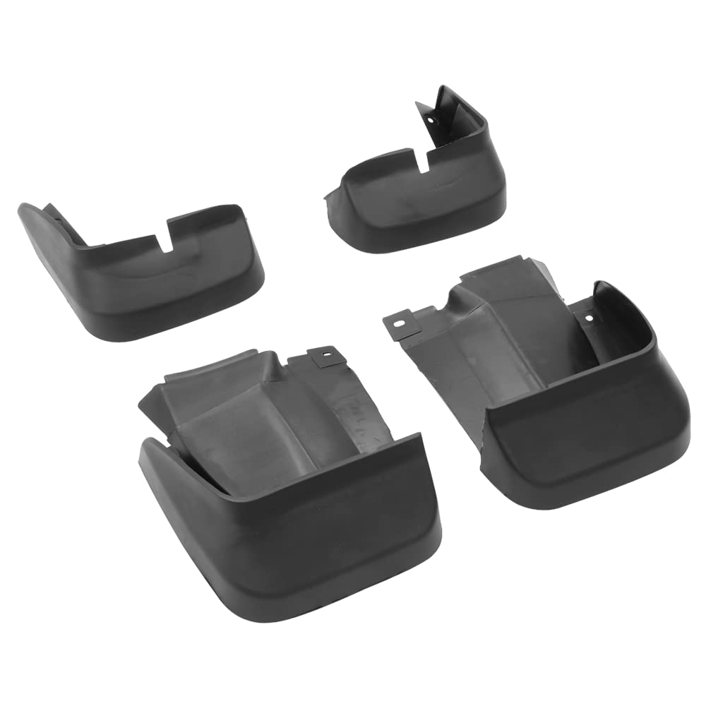 Splash Guard Compatible With 2006-2011 Honda Civic 4Dr Sedan, Factory Style Pu Black Bodykit By Ikon Motorsports, 2007 2008 2009