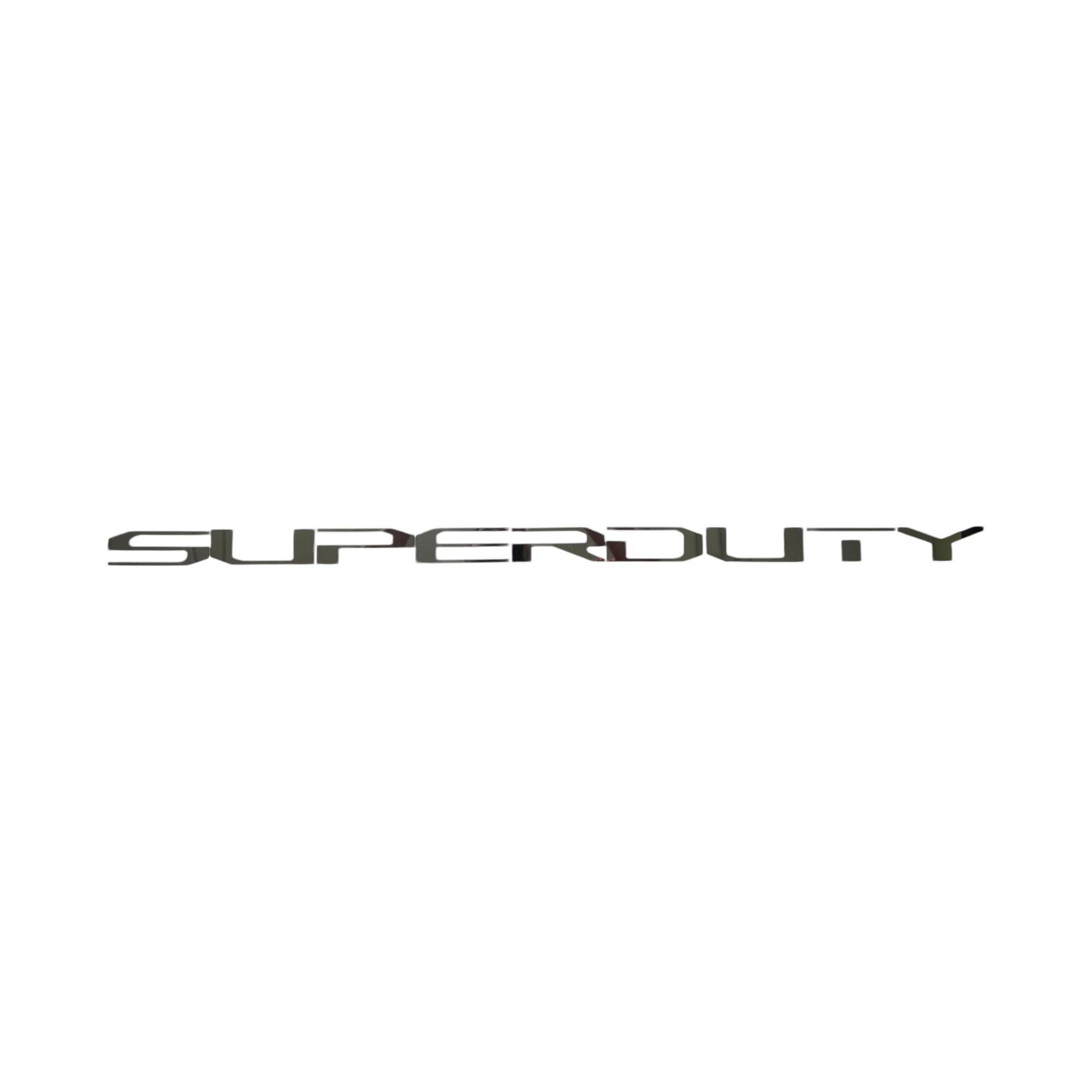 Eurosport Daytona- Compatible with 2023- Current, Super Duty Tailgate Lettering Kit Black (Ultra Chrome)